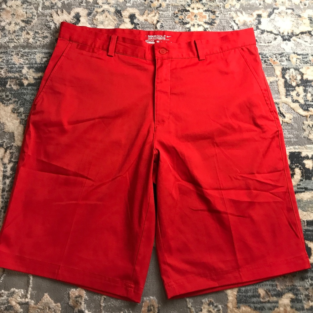 Mens Nike Golf Red Shorts